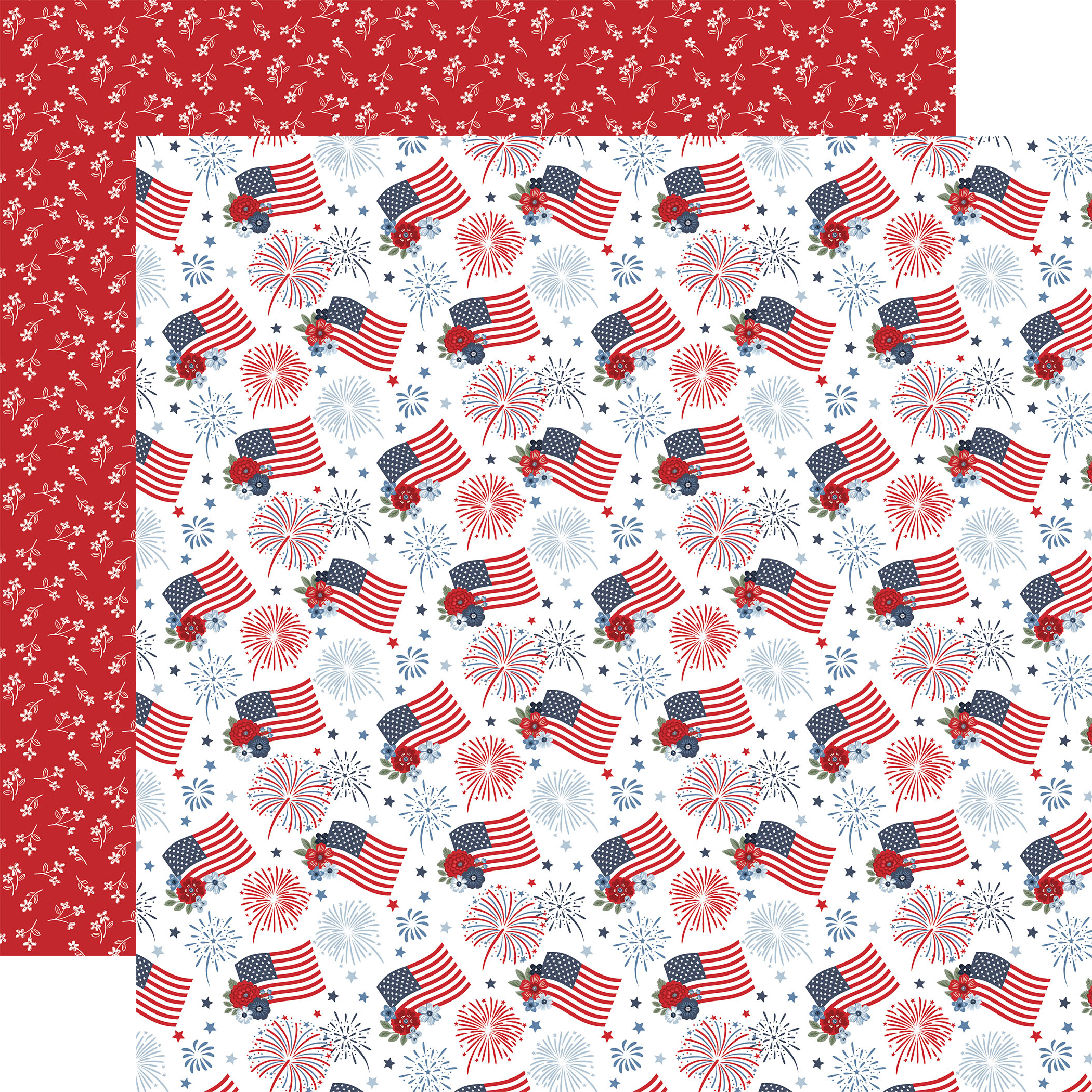 Ep All American 12X12 Fireworks and Flags
