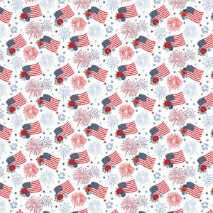 Ep All American 12X12 Fireworks and Flags