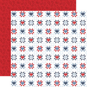 Ep All American 12X12 Patriotic Patchwork