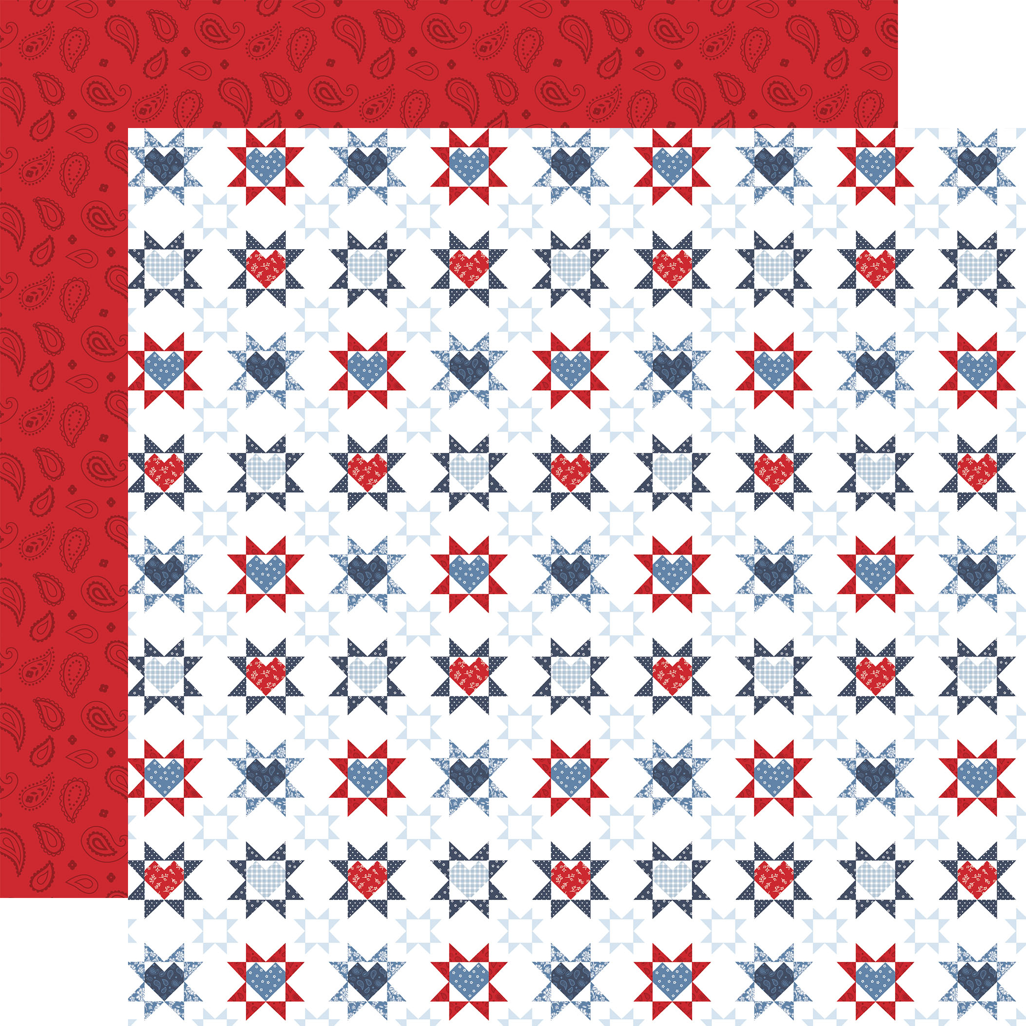 Ep All American 12X12 Patriotic Patchwork