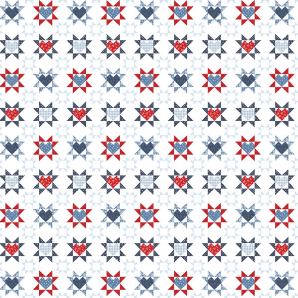Ep All American 12X12 Patriotic Patchwork