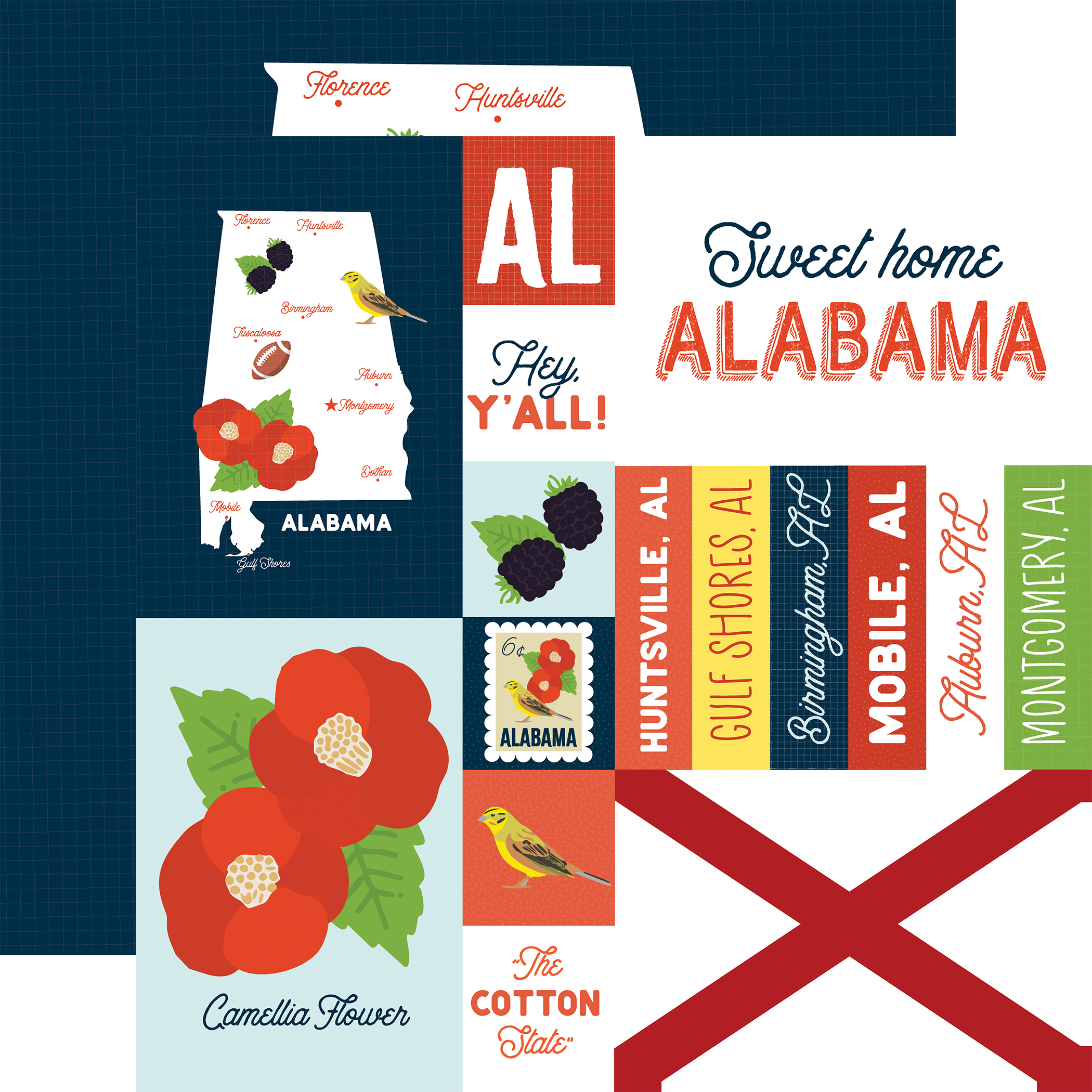 Ep Our United States 12X12 Alabama