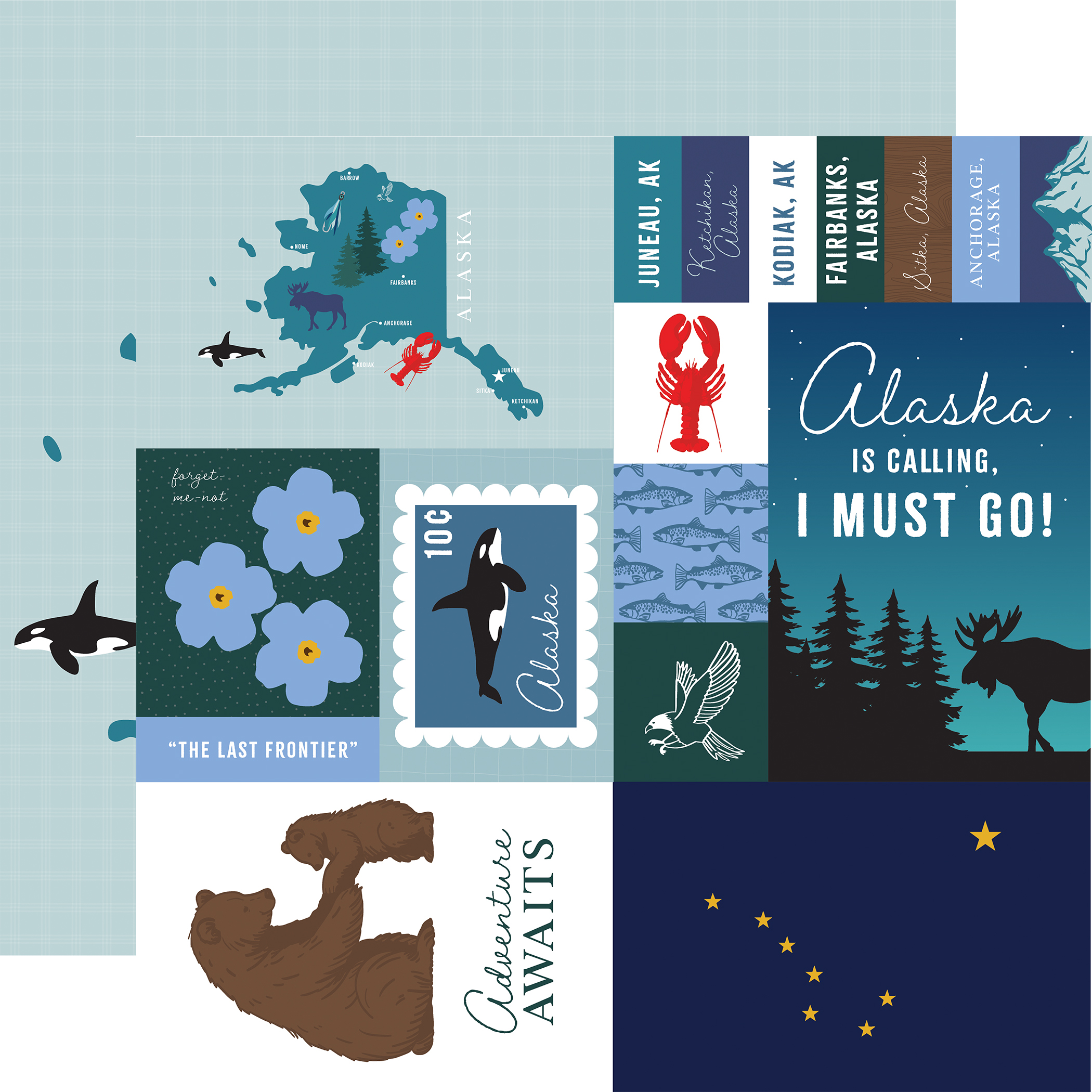 Ep Our United States 12X12 Alaska