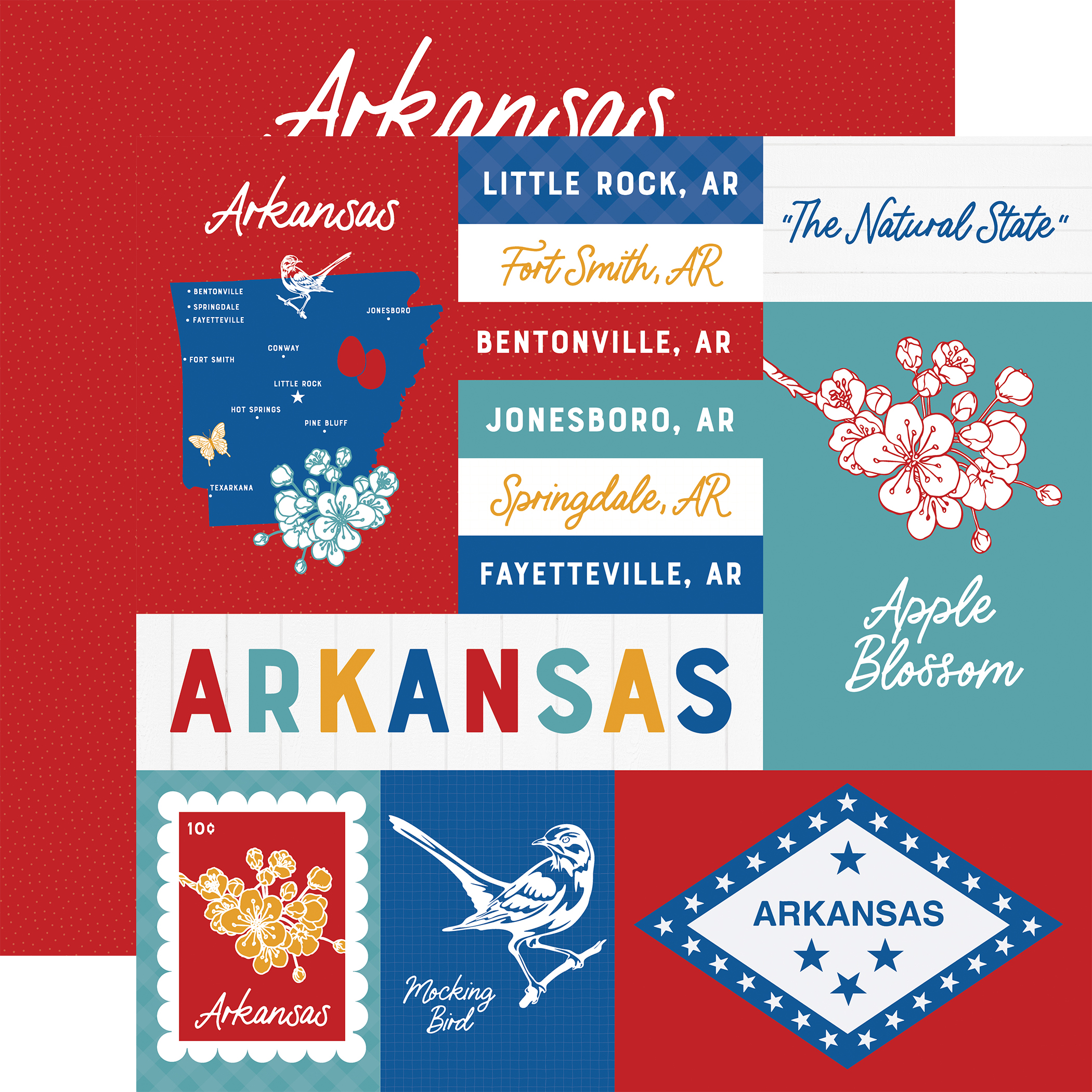 Ep Our United States 12X12 Arkansas