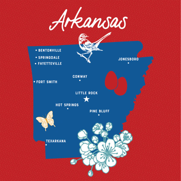 Ep Our United States 12X12 Arkansas