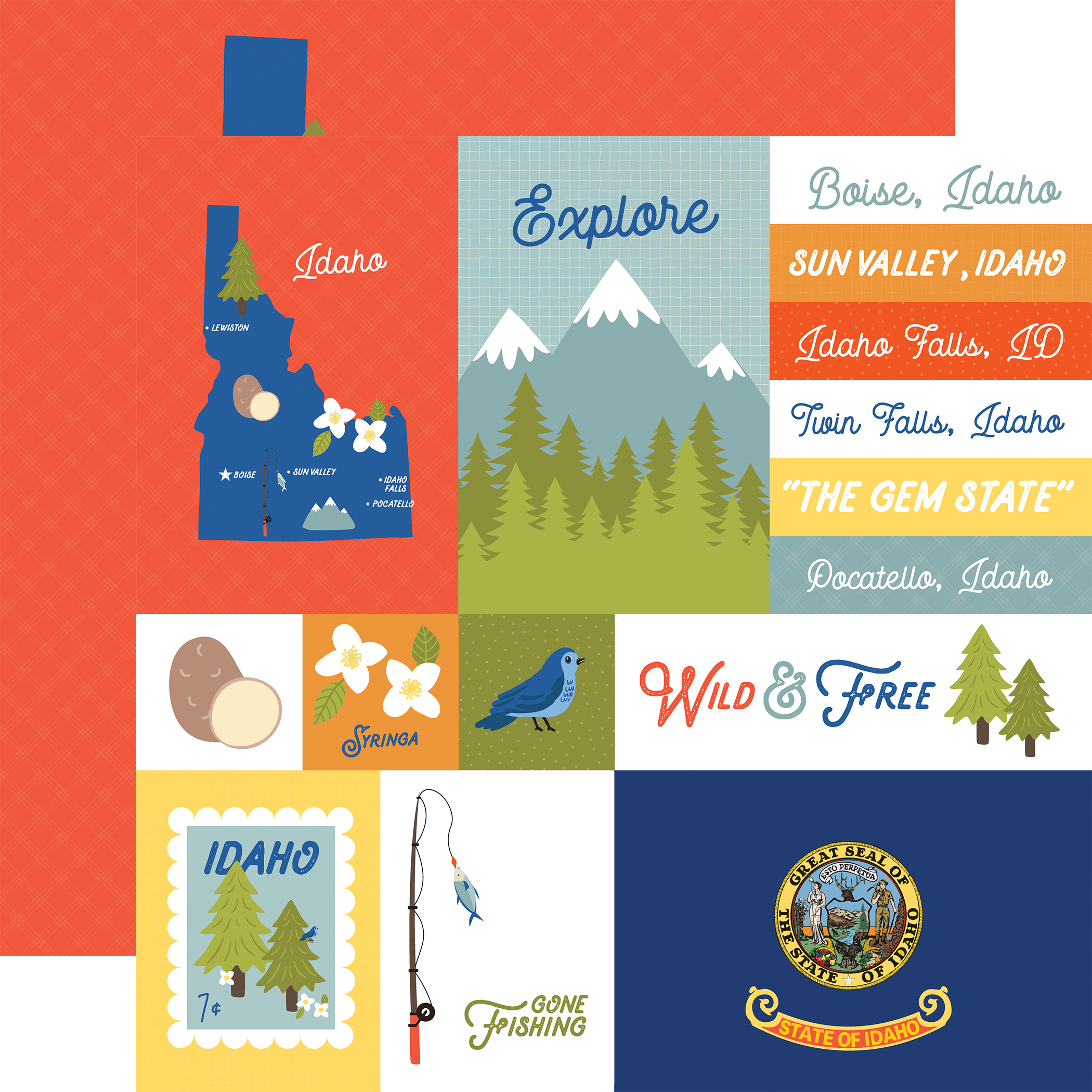 Ep Our United States 12X12 Idaho