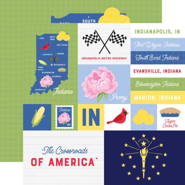 Ep Our United States 12X12 Indiana Ep Our United States 12X12 Indiana