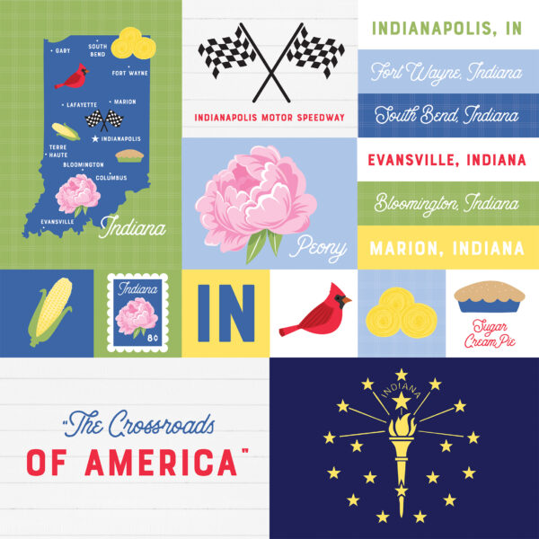 Ep Our United States 12X12 Indiana