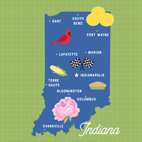 Ep Our United States 12X12 Indiana