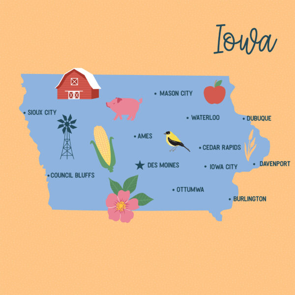 Ep Our United States 12X12 Iowa