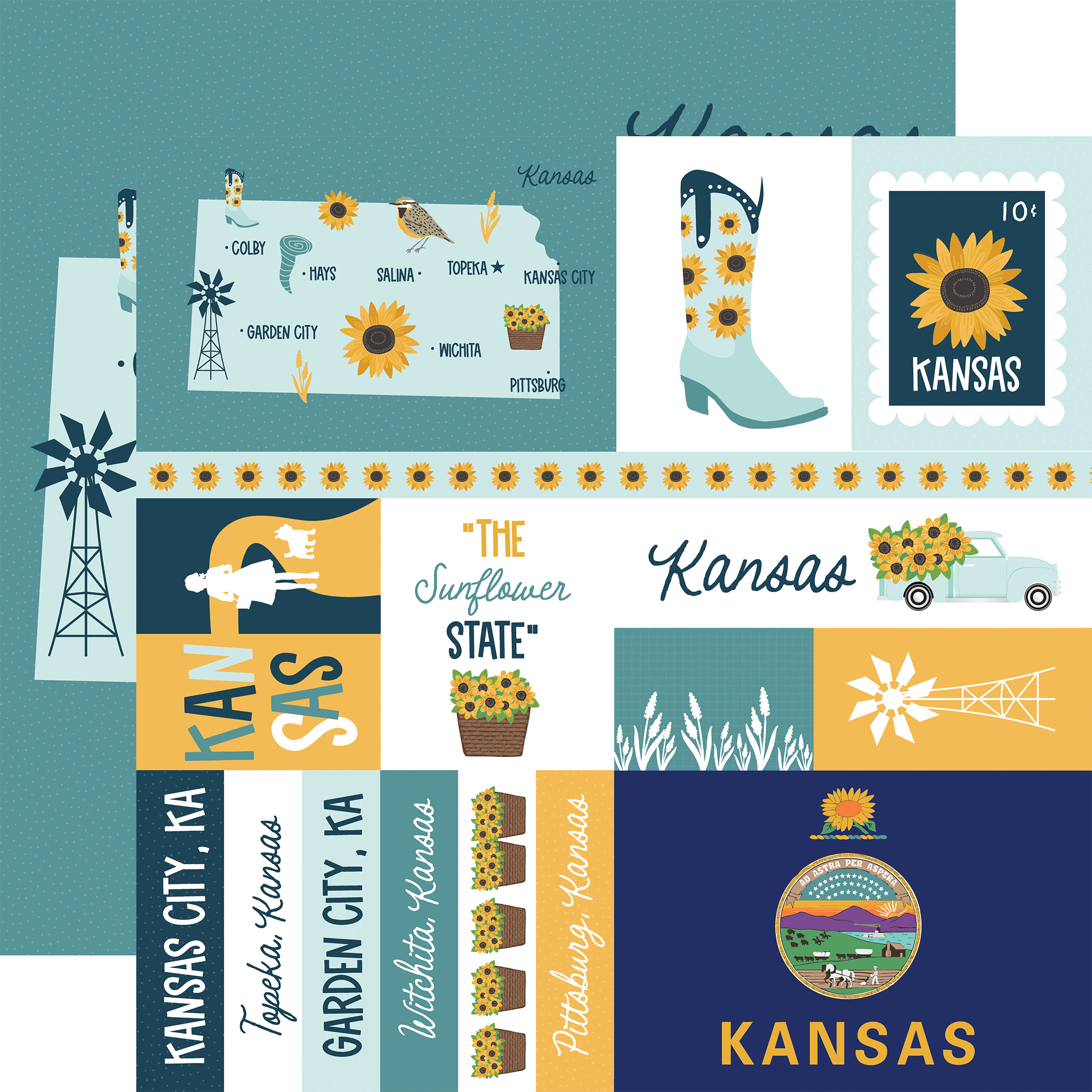 Ep Our United States 12X12 Kansas