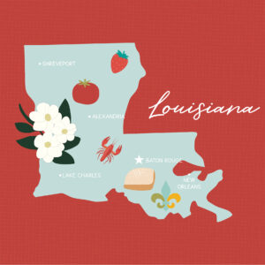 Ep Our United States 12X12 Louisiana