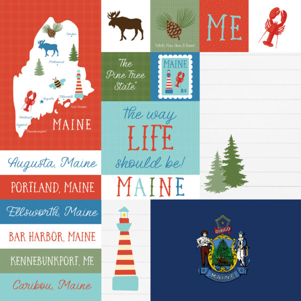 Ep Our United States 12X12 Maine
