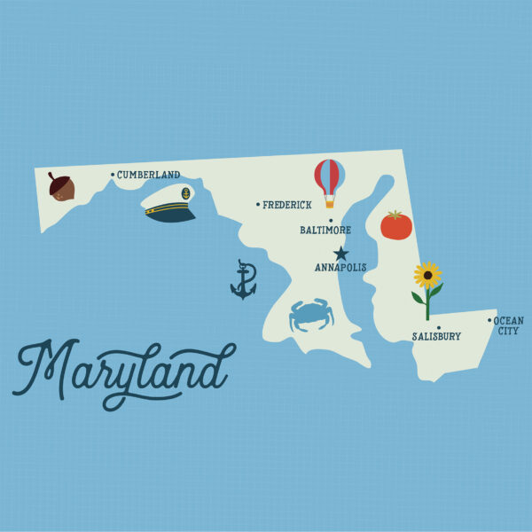Ep Our United States 12X12 Maryland