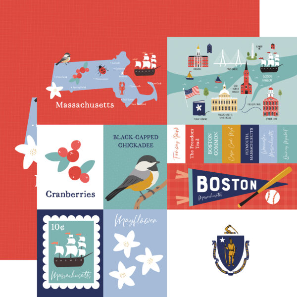 Ep Our United States 12X12 Massachusetts Ep Our United States 12X12 Massachusetts