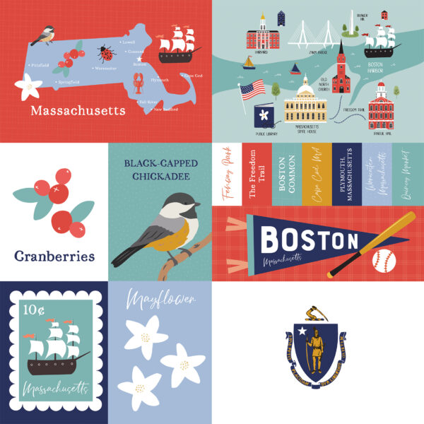 Ep Our United States 12X12 Massachusetts