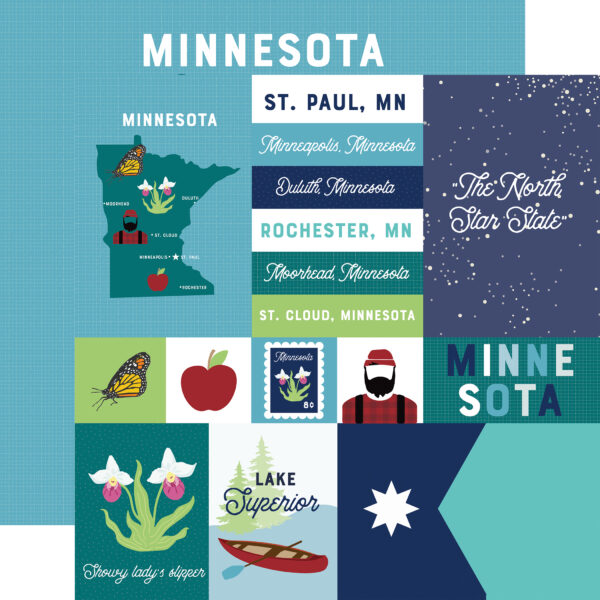 Ep Our United States 12X12 Minnesota Ep Our United States 12X12 Minnesota