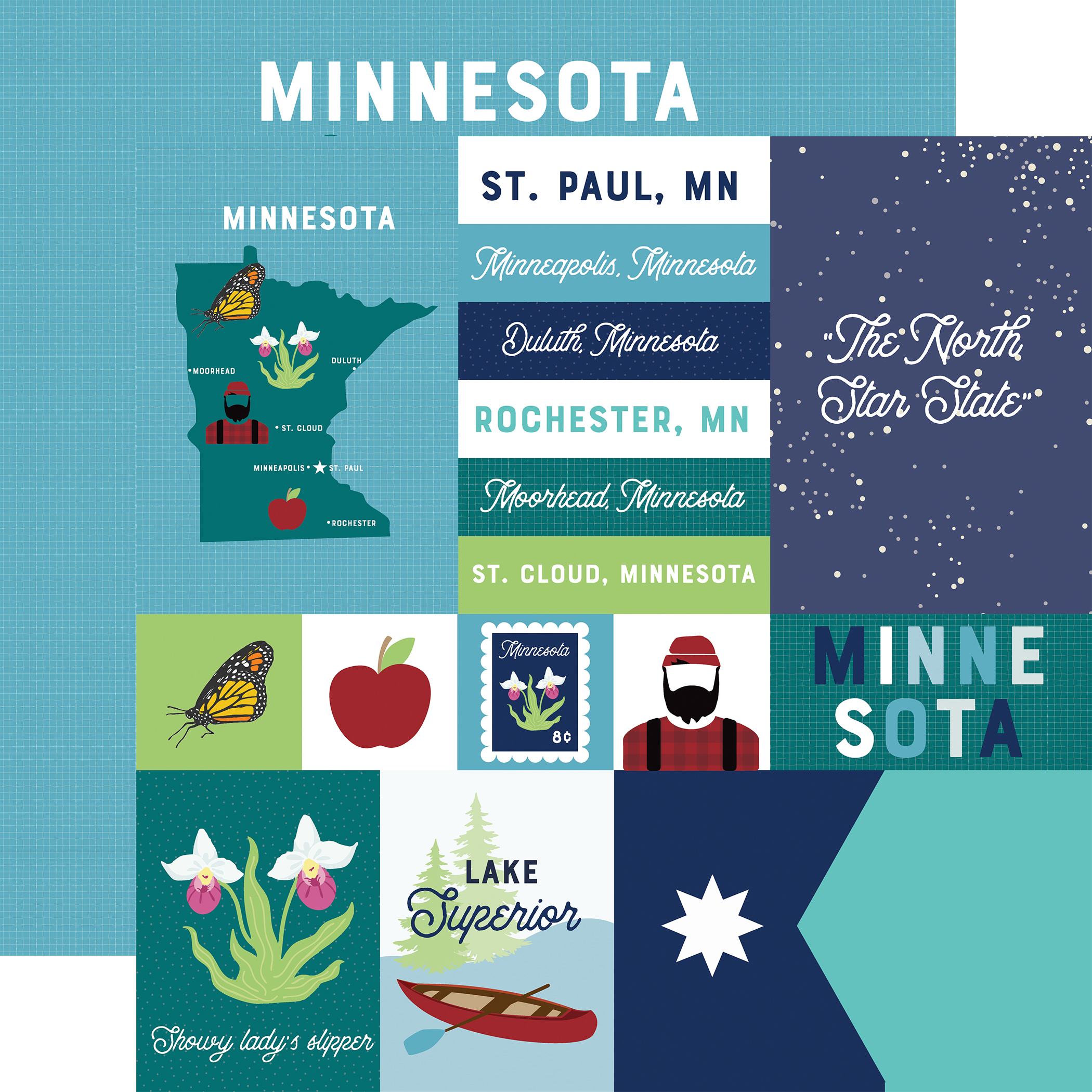 Ep Our United States 12X12 Minnesota