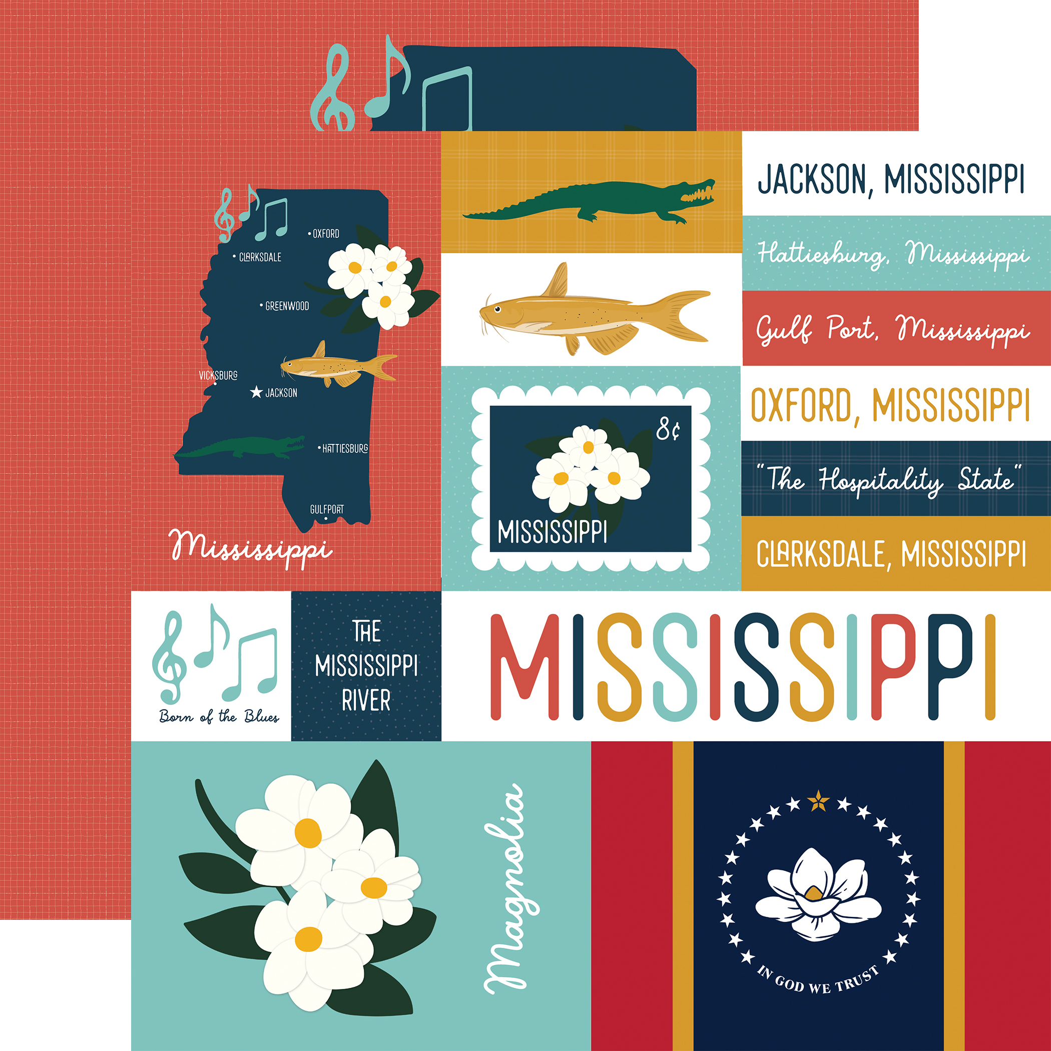Ep Our United States 12X12 Mississippi