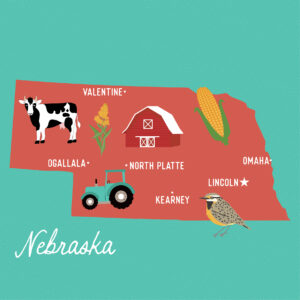 Ep Our United States 12X12 Nebraska