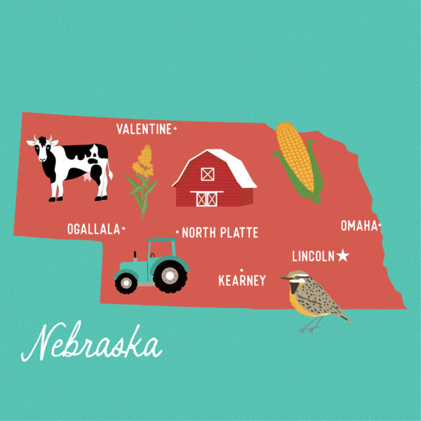 Ep Our United States 12X12 Nebraska