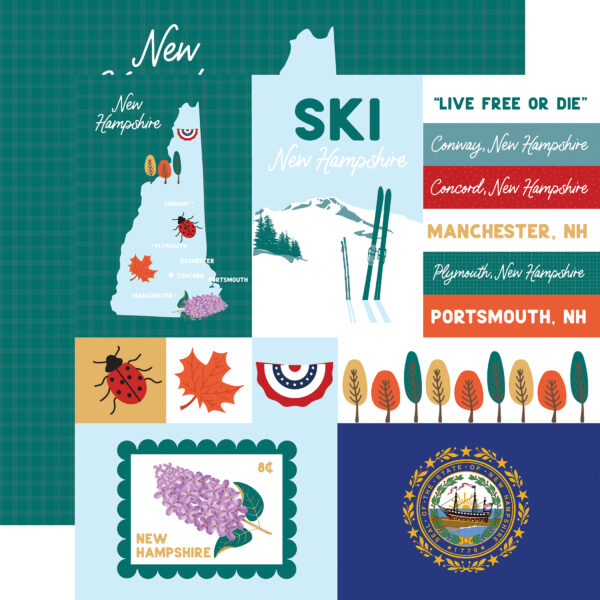 Ep Our United States 12X12 New Hampshire