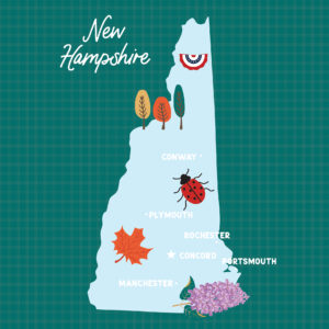 Ep Our United States 12X12 New Hampshire