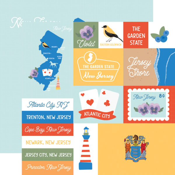 Ep Our United States 12X12 New Jersey Ep Our United States 12X12 New Jersey