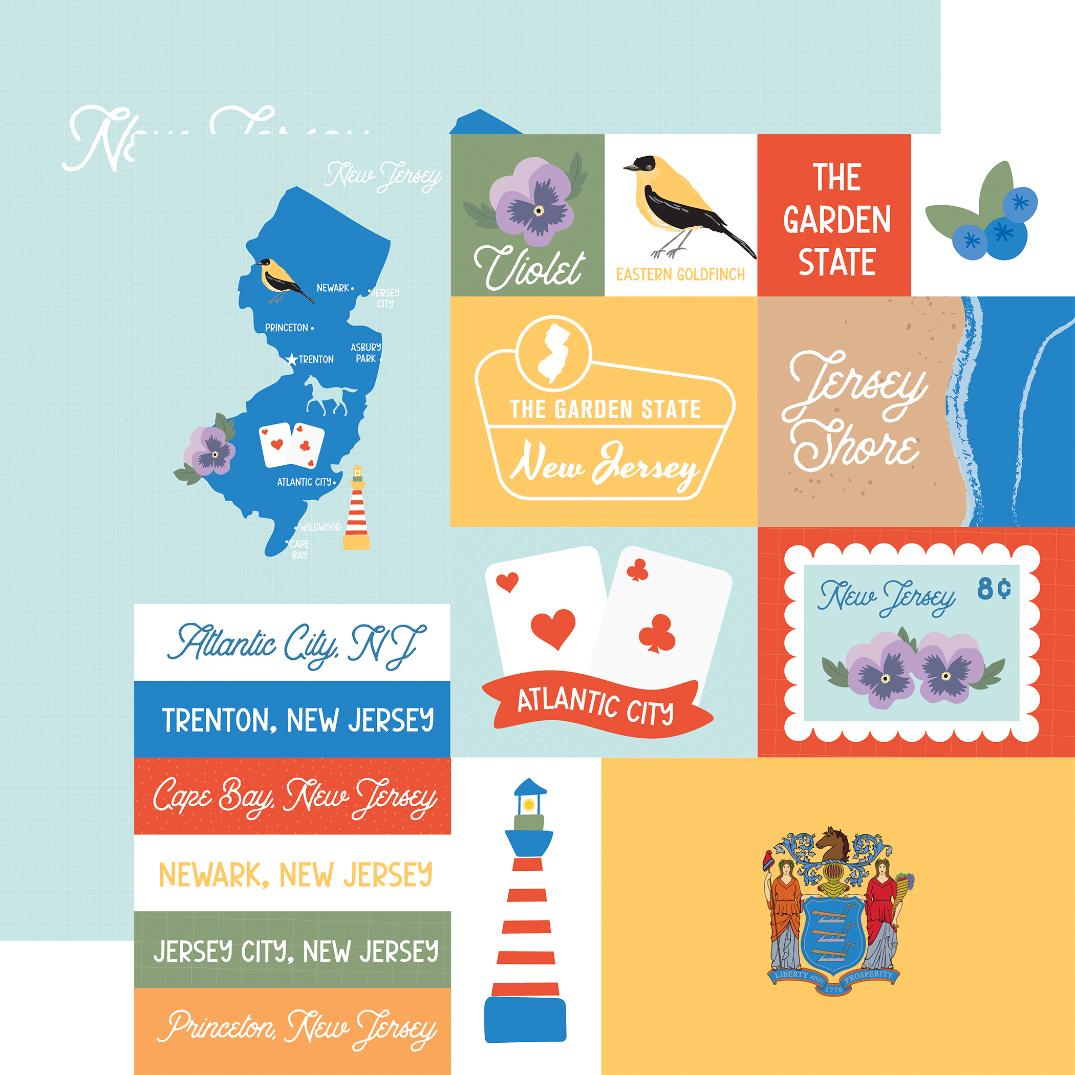 Ep Our United States 12X12 New Jersey