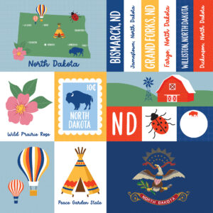 Ep Our United States 12X12 North Dakota