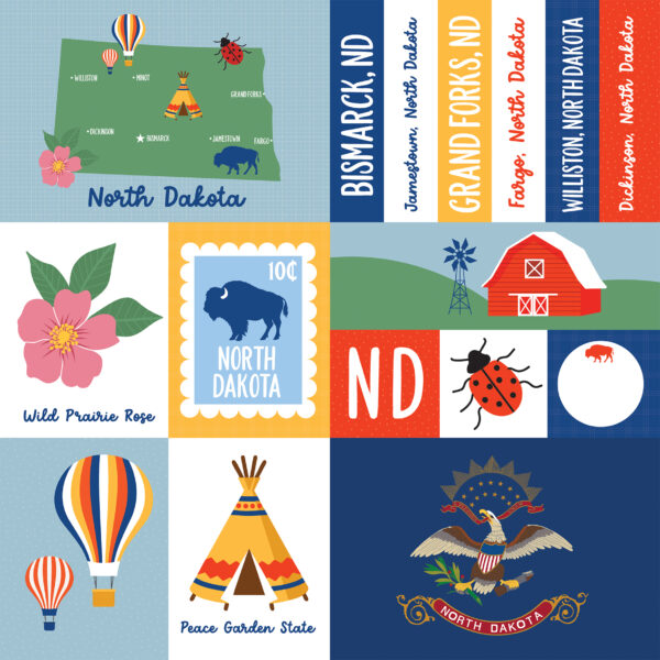 Ep Our United States 12X12 North Dakota