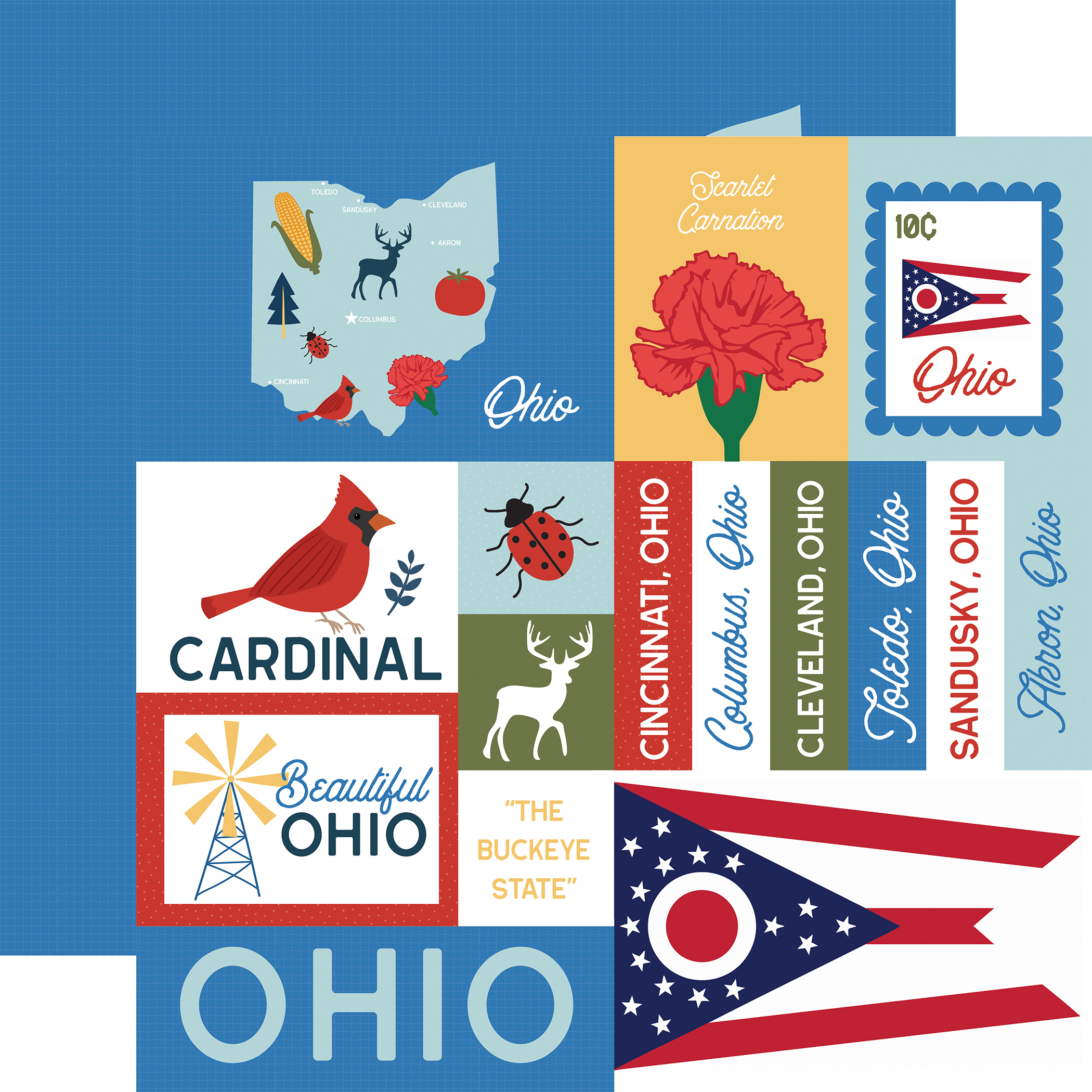 Ep Our United States 12X12 Ohio