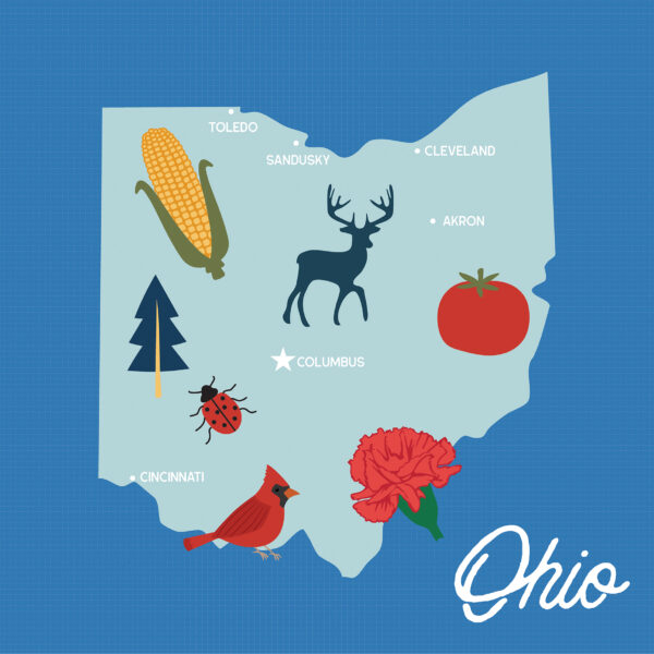 Ep Our United States 12X12 Ohio