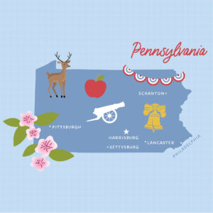 Ep Our United States 12X12 Pennsylvania
