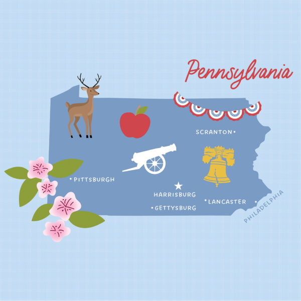 Ep Our United States 12X12 Pennsylvania