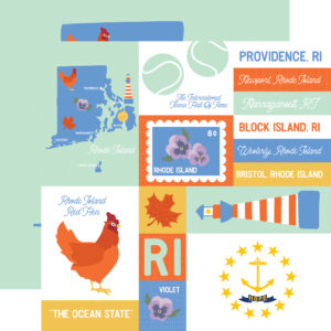 Ep Our United States 12X12 Rhode Island