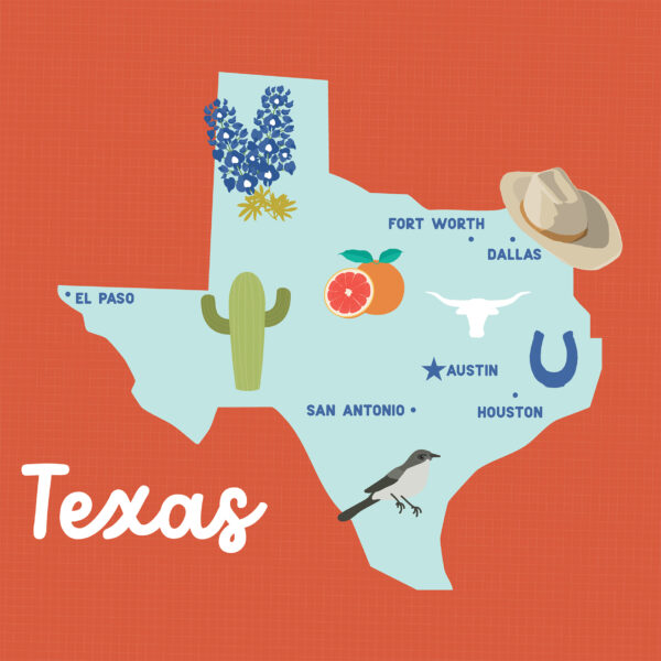 Ep Our United States 12X12 Texas