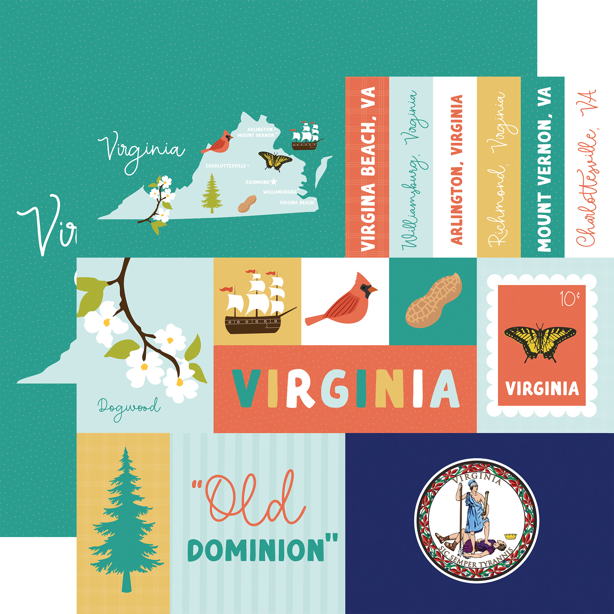 Ep Our United States 12X12 Virginia