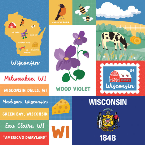Ep Our United States 12X12 Wisconsin