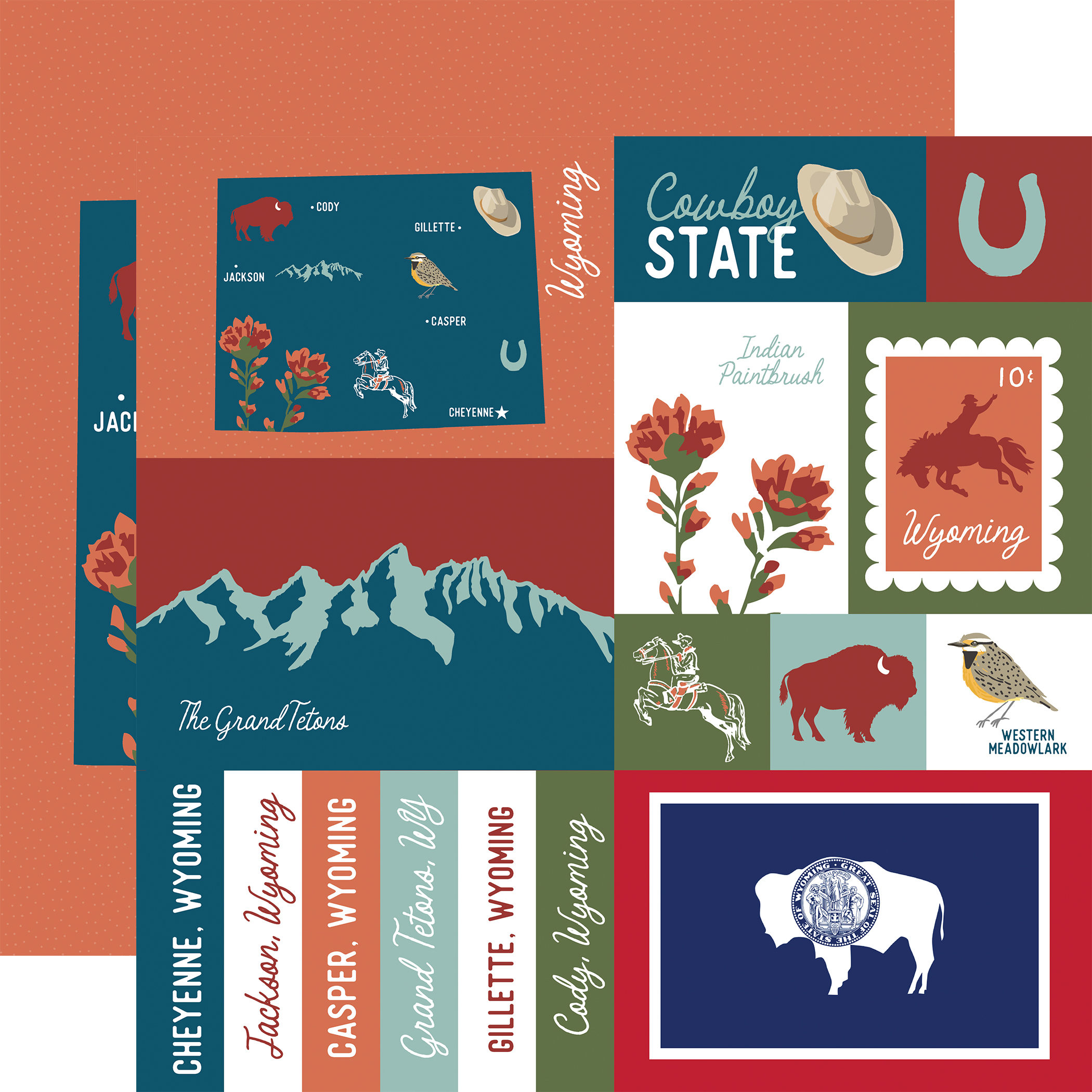 Ep Our United States 12X12 Wyoming