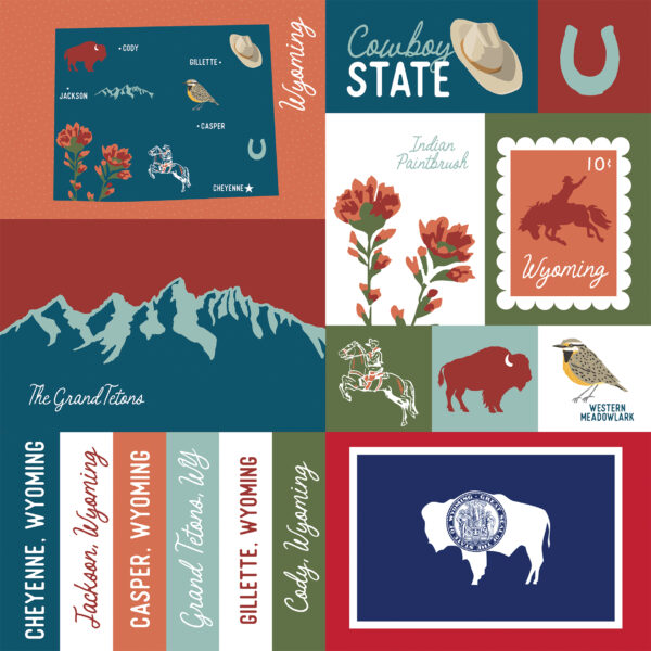 Ep Our United States 12X12 Wyoming