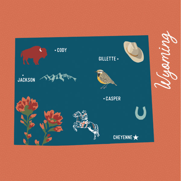Ep Our United States 12X12 Wyoming