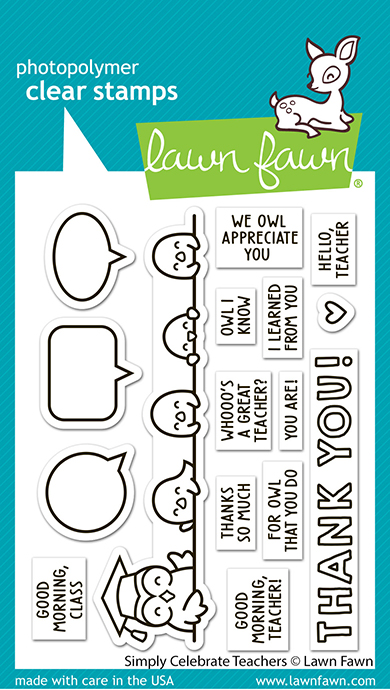 Lawn Fawn Stamp Simply Celebrate Teachers