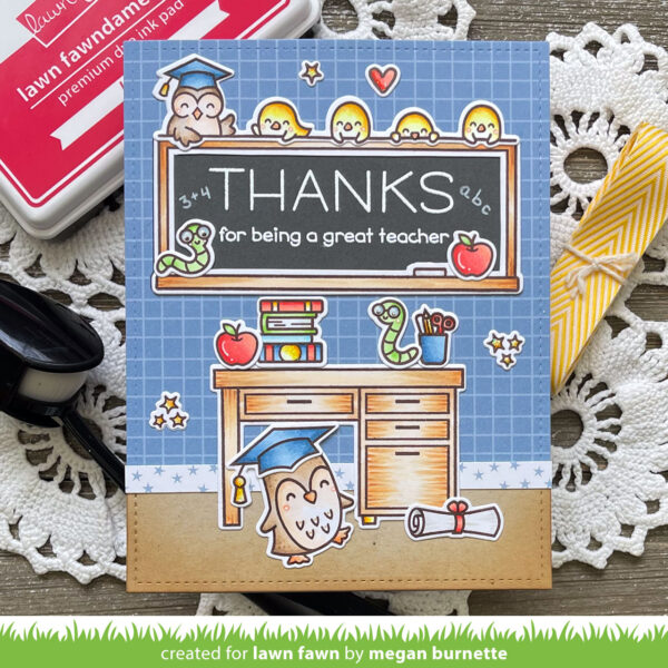 Lawn Fawn Stencil Simply Celebrate Teachers
