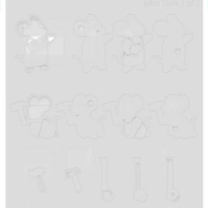 Lawn Fawn Stencil Mice Tools