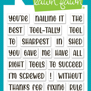 Lawn Fawn Stamp Henry's Build-a-sentiment: Tools
