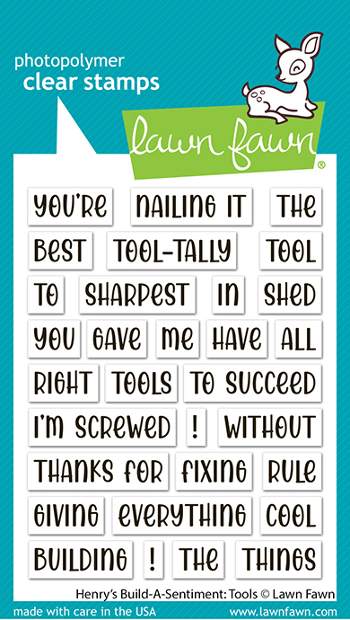 Lawn Fawn Stamp Henry's Build-a-sentiment: Tools
