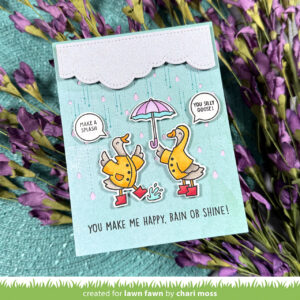 Lawn Fawn Stencil Silly Goose, Rain or Shine!
