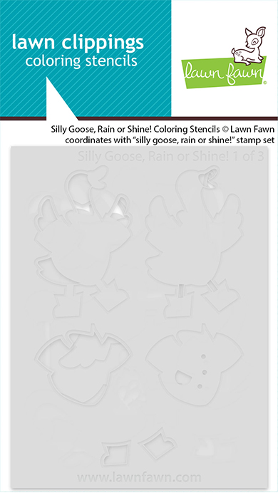 Lawn Fawn Stencil Silly Goose, Rain or Shine!