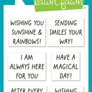 Lawn Fawn Stamp Rainbow Sentiments